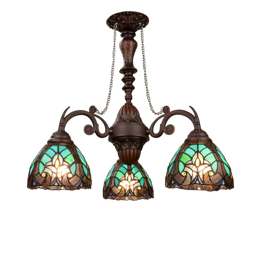 Liaison Victorian-Style 3-Light Antique Dark Bronze Finish Mini Chandelier