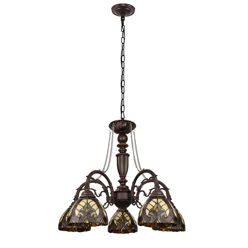 Liaison Victorian-Style 5-Light Antique Dark Bronze Finish Large Chandelier