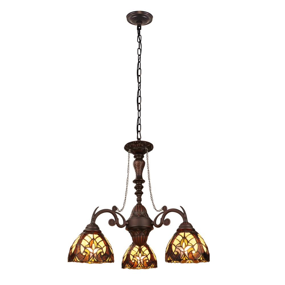 Liaison Victorian-Style 3-Light Antique Dark Bronze Finish Mini Chandelier