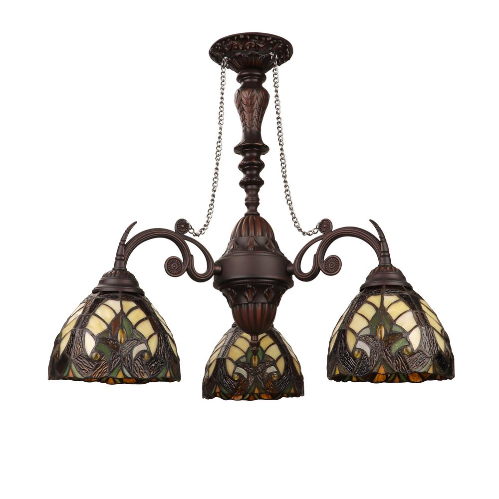 Liaison Victorian-Style 3-Light Antique Dark Bronze Finish Mini Chandelier