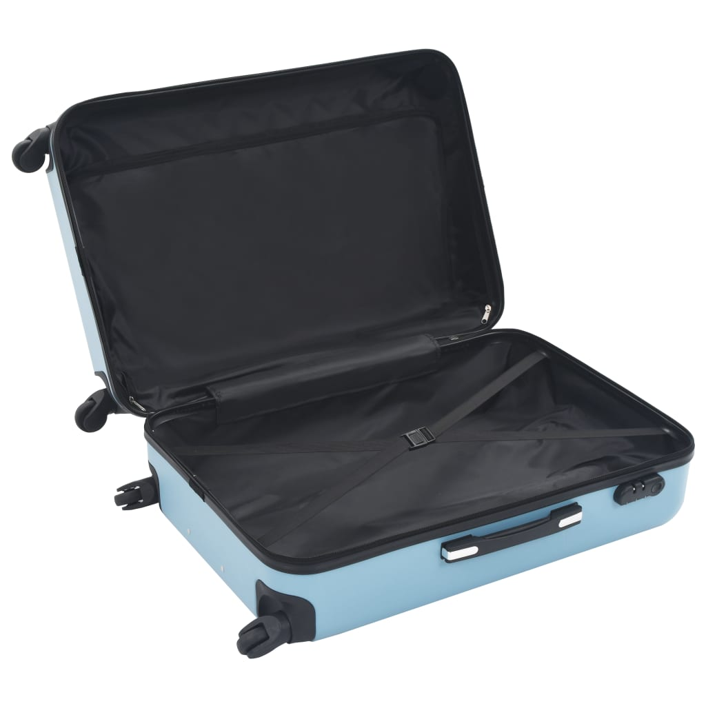 vidaXL Hardcase Trolley Set 3 pcs Blue ABS