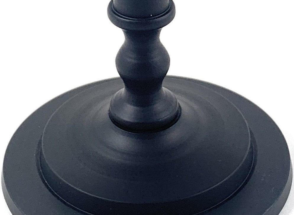 Vibhsa Pillar Candle Holder - Matte Black (7"H)