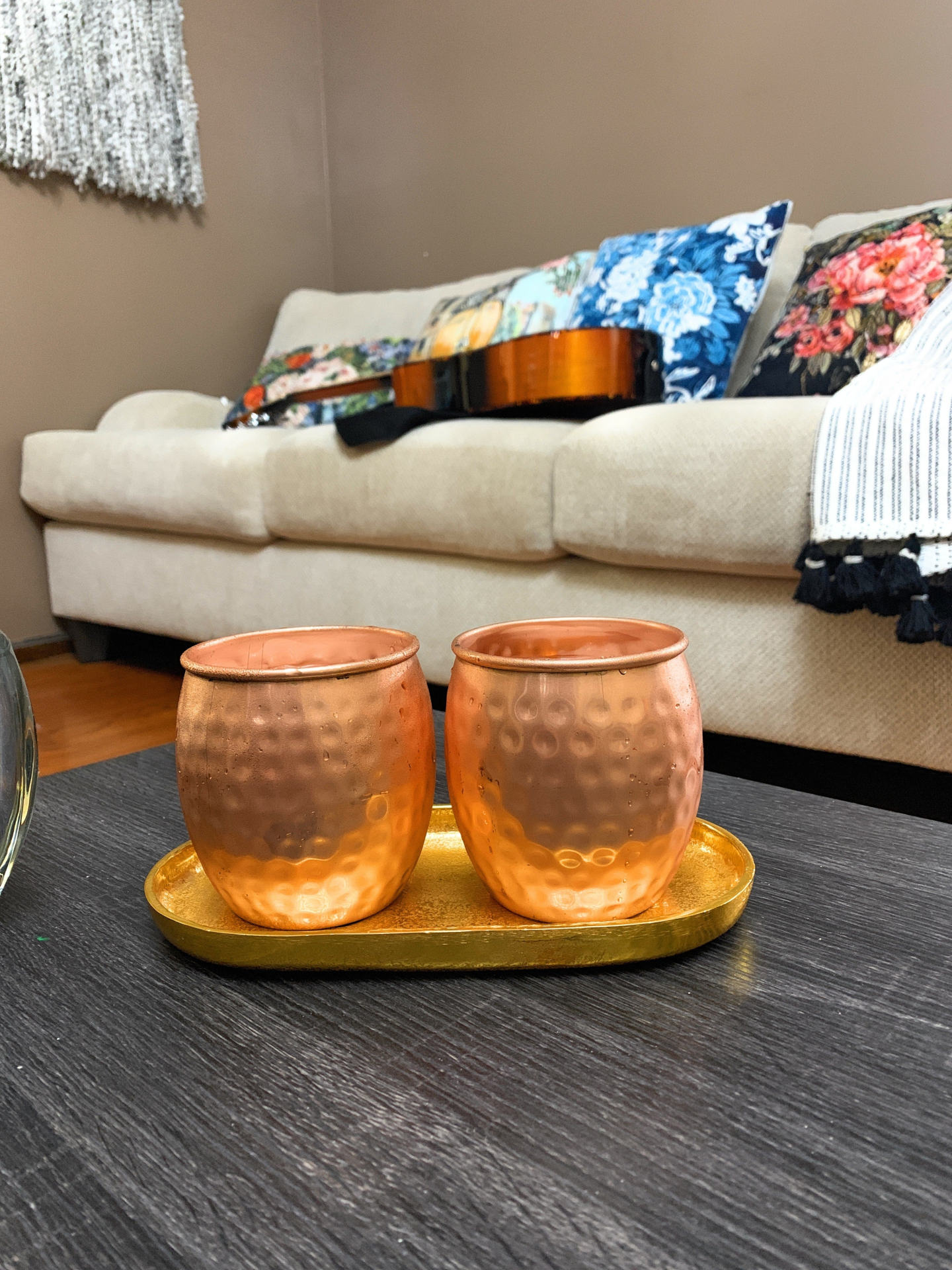 Hammered Moscow Mule Mugs, Set of 2