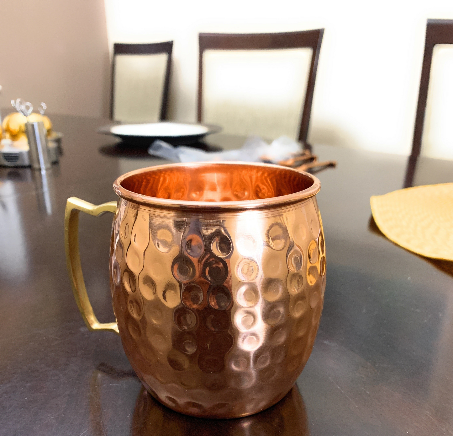 Hammered Moscow Mule Mugs, Set of 2