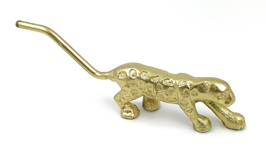 Vibhsa Handcrafted Cheetah Figurine (Golden)