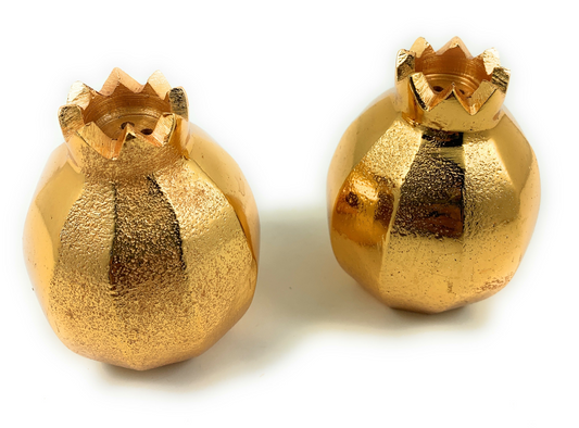 Pomegranate Salt and Pepper Shakers (Golden)