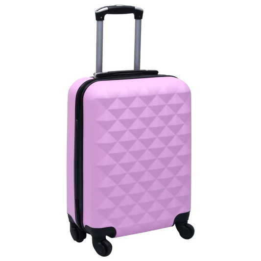 vidaXL Hardcase Trolley Pink ABS