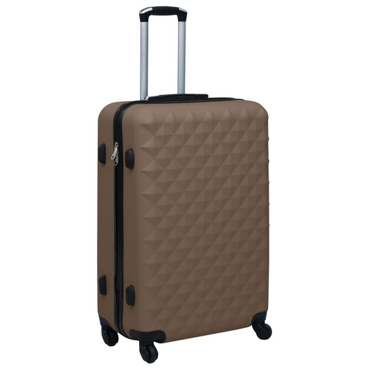 vidaXL Hardcase Trolley Brown ABS