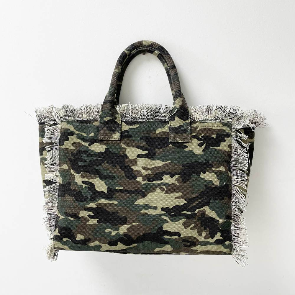 Presley Fray Canvas Tote