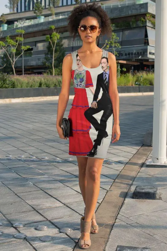 Frida & Dali Sublimation Cut & Sew Dress