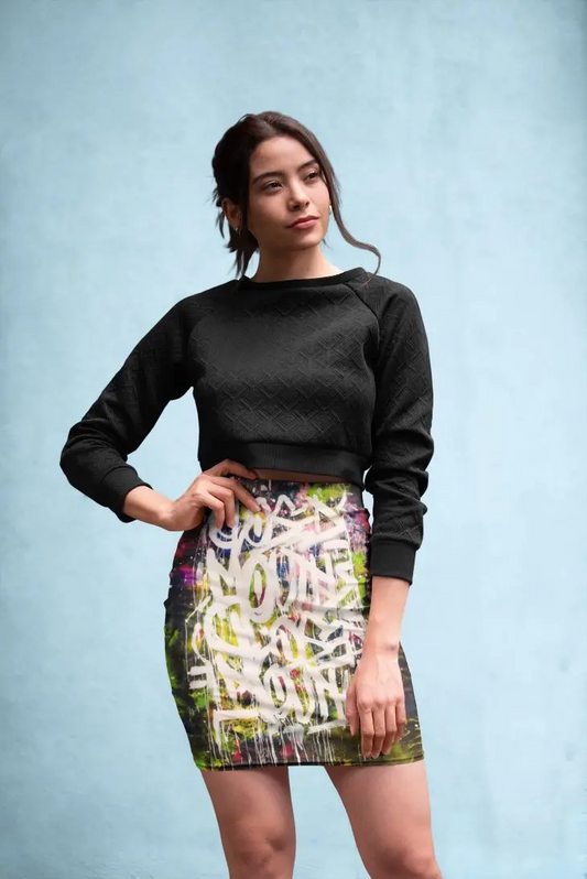 Graffti Pencil Skirt