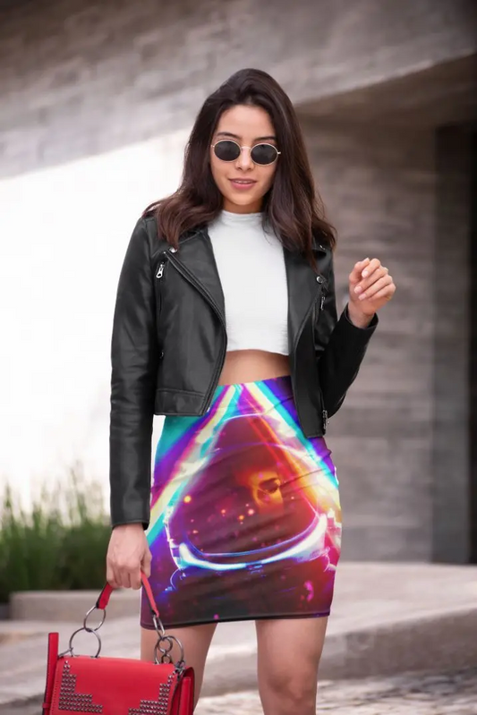 Neon Pencil Skirt