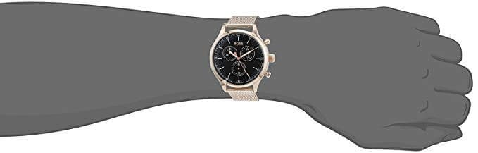 HUGO BOSS Mens Rose Gold Companion Watch HB 1513548