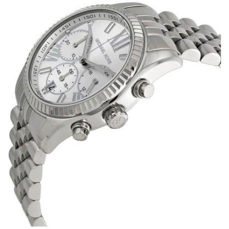 Michael Kors Watch Lexington Chronograph Silver MK5555