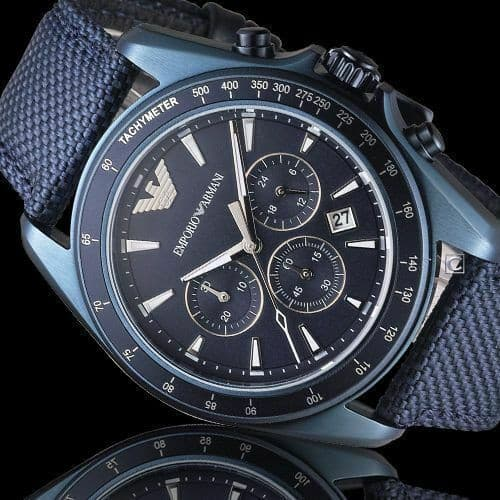 Emporio Armani Men's AR6132 Sport Blue Nylon Quartz Watch