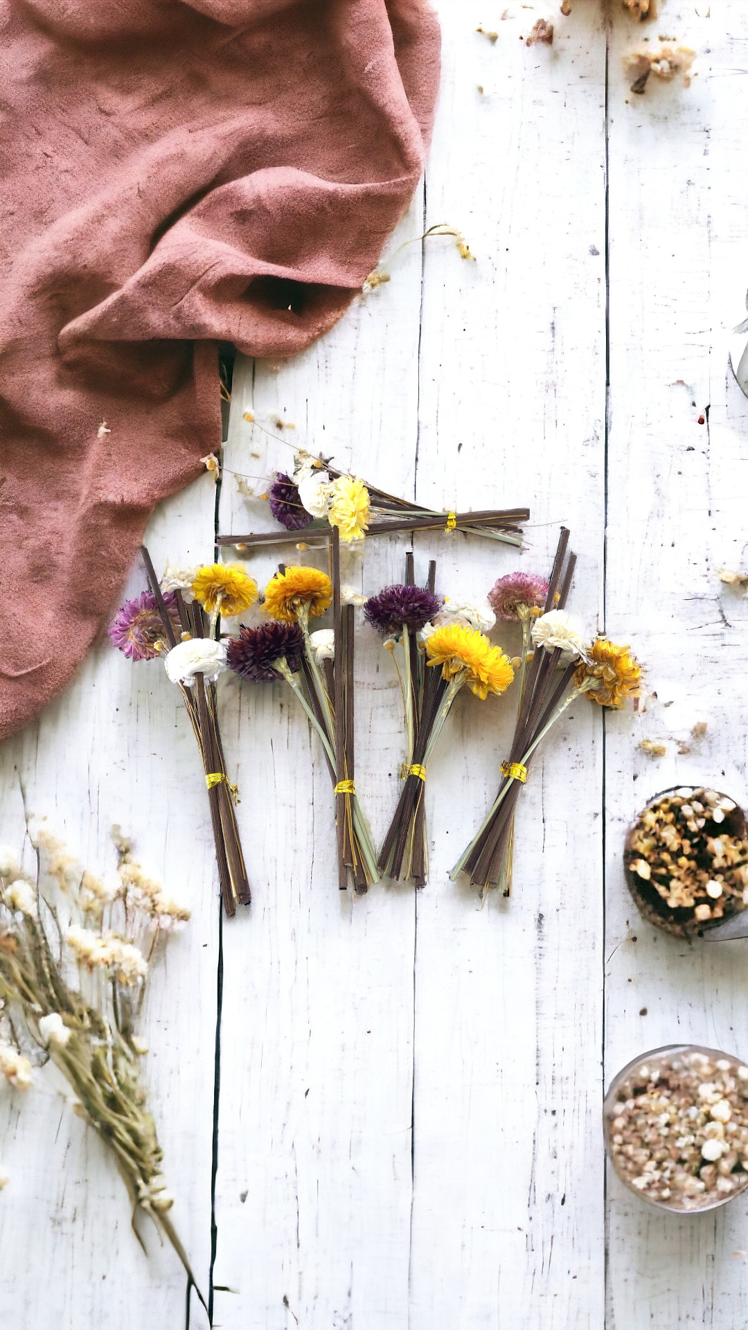 Reed Diffuser Replacement Sticks, The Country Garden, Rattan Wood Flower