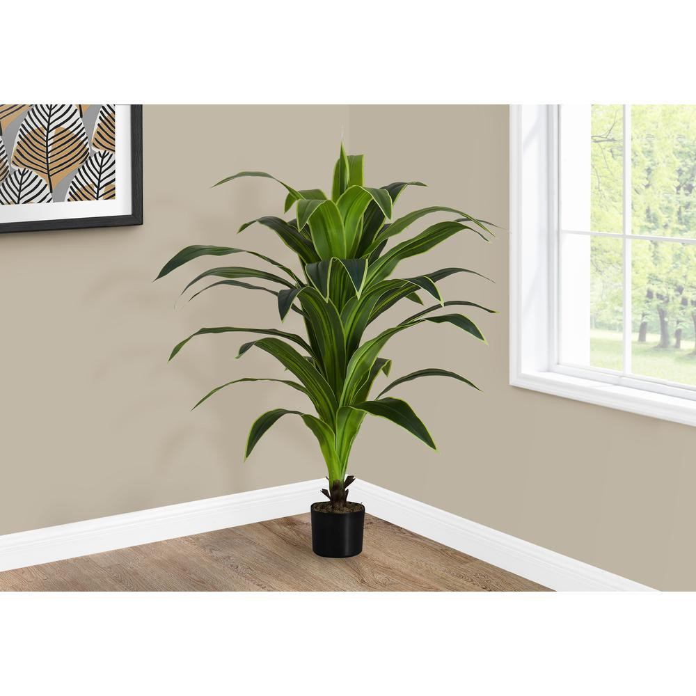 Artificial Plant, 47 Tall, Dracaena Tree, Indoor, Faux, Fake, Floor, Greenery