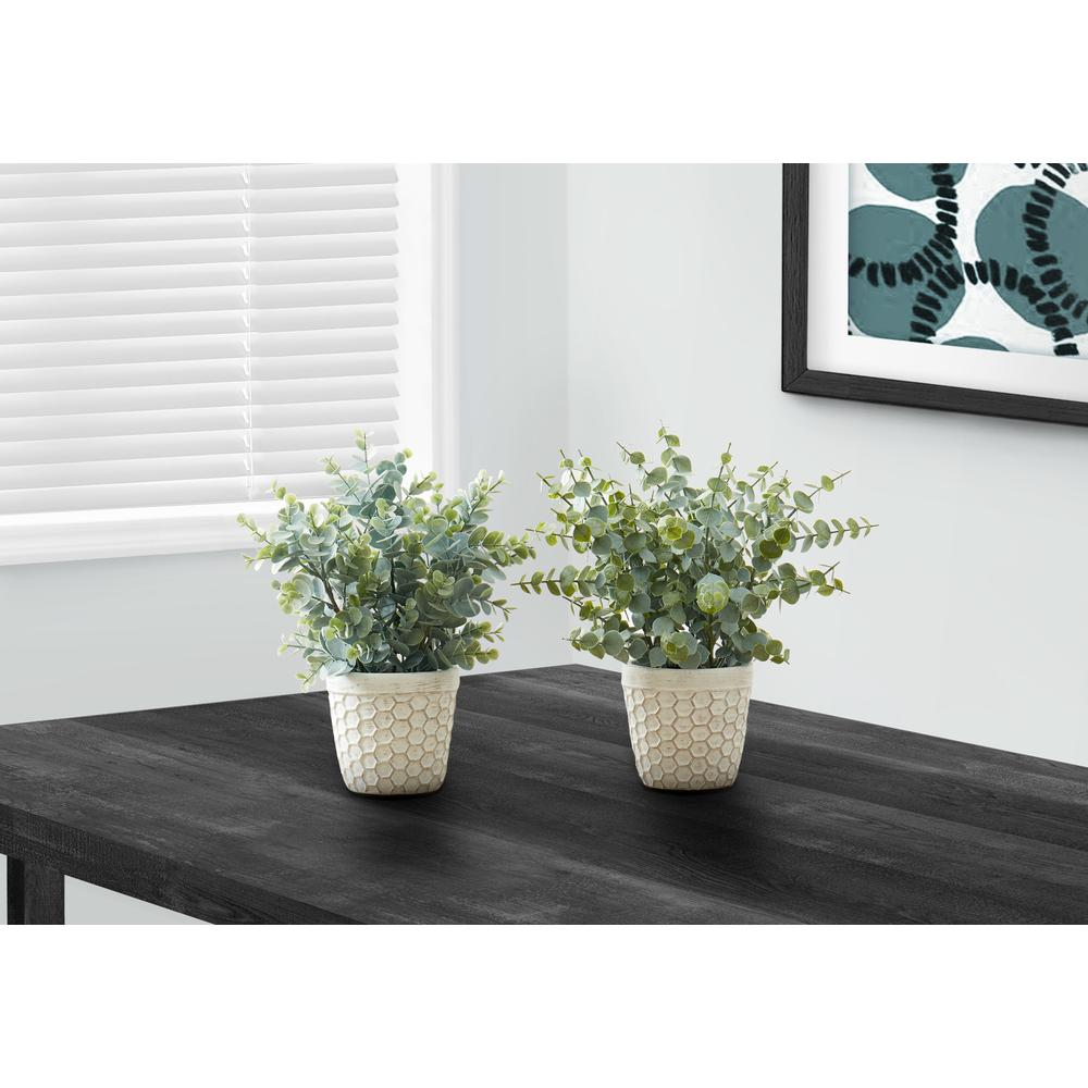 Artificial Plant, 13 Tall, Eucalyptus Grass, Indoor, Faux, Fake, Table