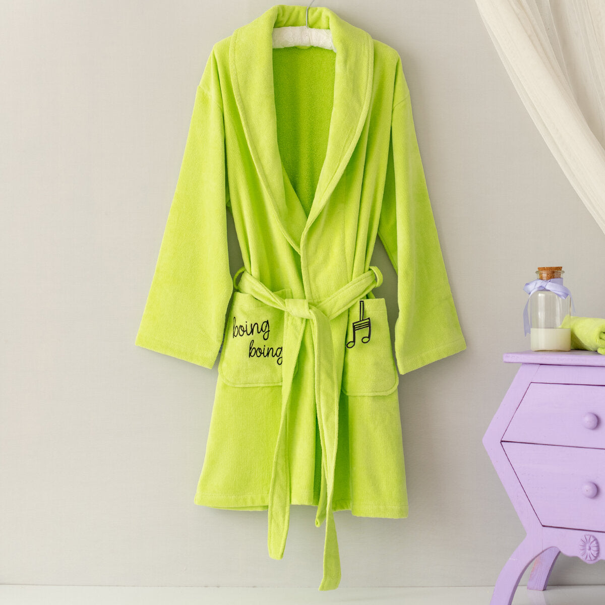 Milk&Moo Cacha Frog Velvet Mother Bathrobe