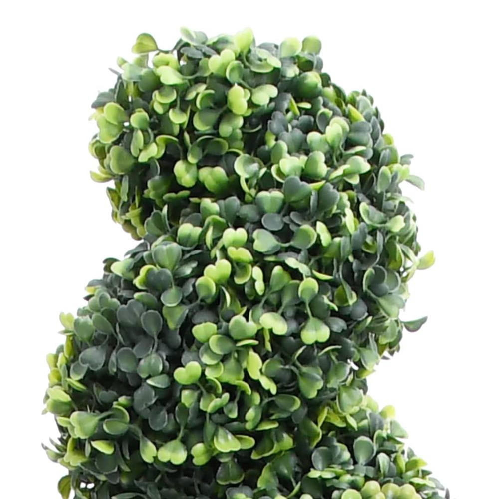 Artificial Boxwood Spiral Plant with Pot Green 46.1"