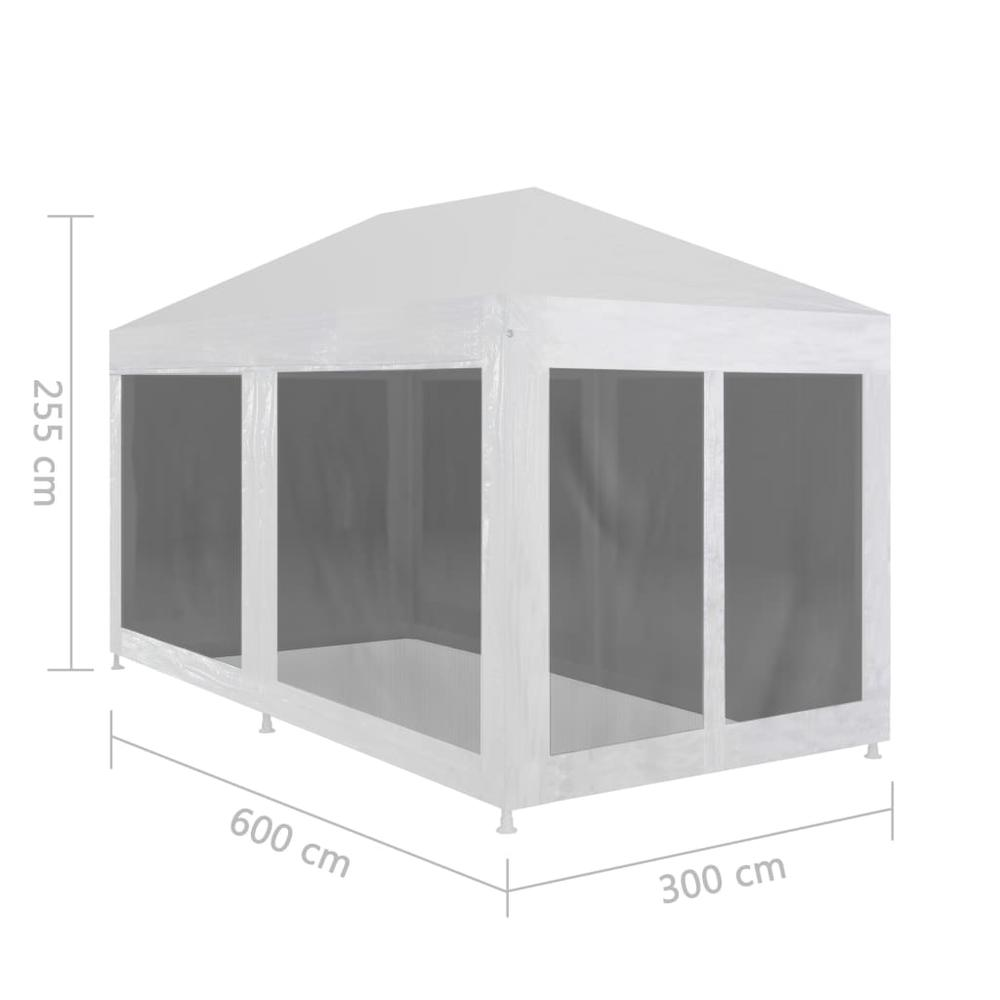 Party Tent with 6 Mesh Sidewalls 19.7' x 9.8'