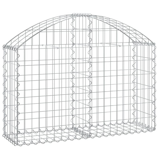 Arched Gabion Basket 39.4"x11.8"x23.6"/31.5" Galvanized Iron