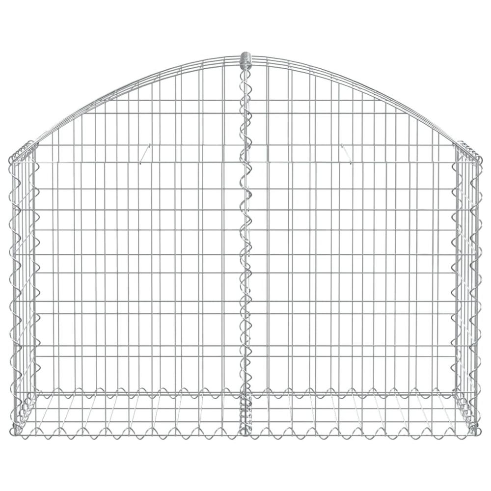 Arched Gabion Basket 39.4"x11.8"x23.6"/31.5" Galvanized Iron