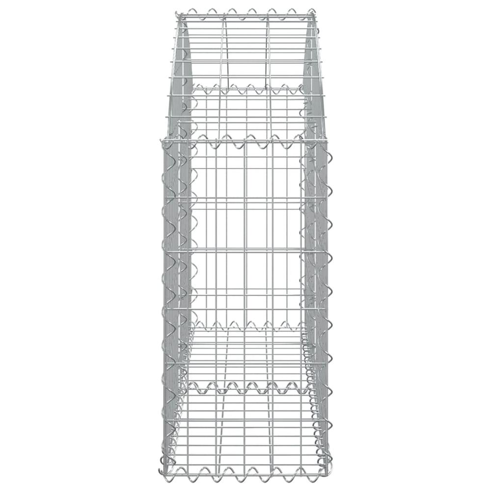 Arched Gabion Basket 39.4"x11.8"x23.6"/31.5" Galvanized Iron