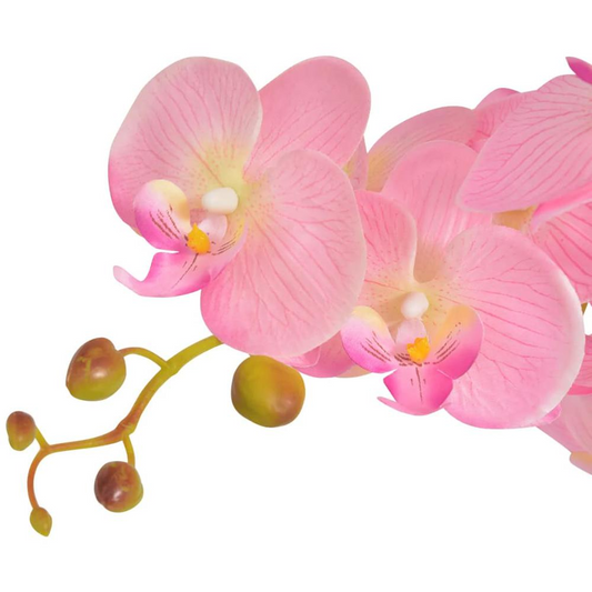 Artificial Orchid Plant with Pot 29.5" Pink