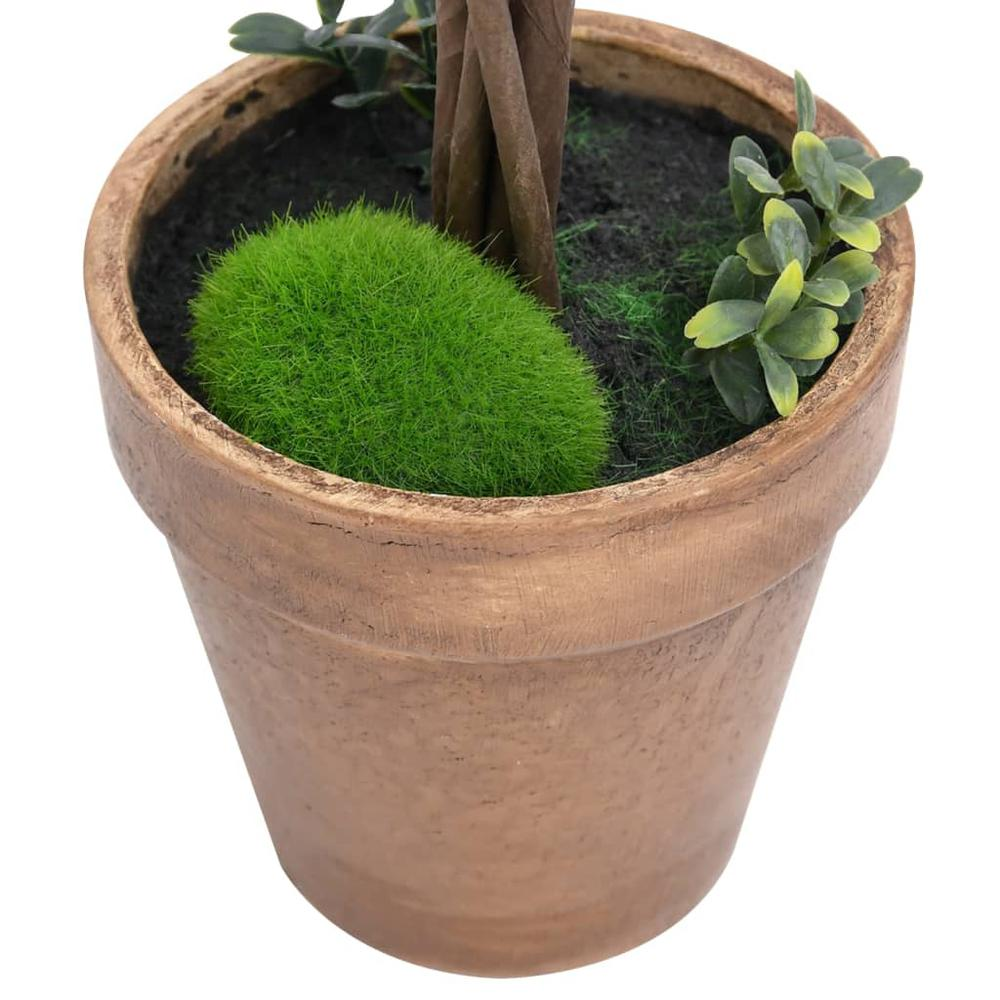 Artificial Boxwood Plants 2 pcs with Pots Ball Shaped Green 13