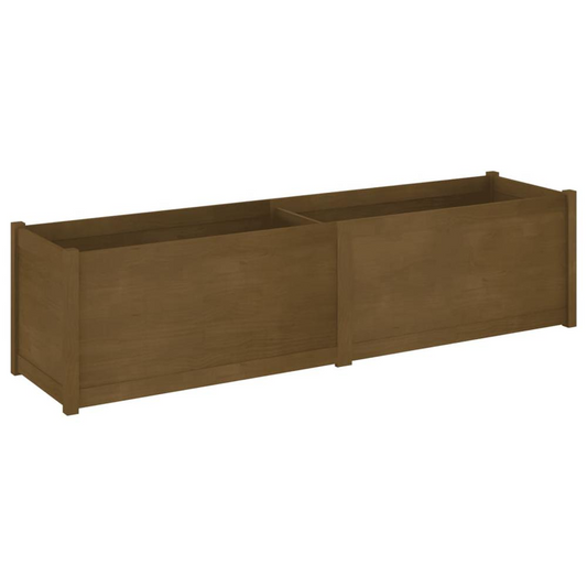 Garden Planter Honey Brown 78.7"x19.7"x19.7" Solid Wood Pine