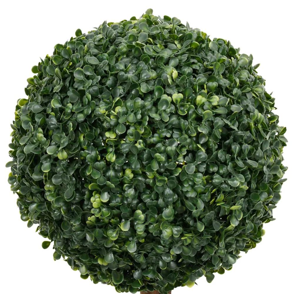 Artificial Boxwood Plant with Pot Ball Shaped Green 46.9