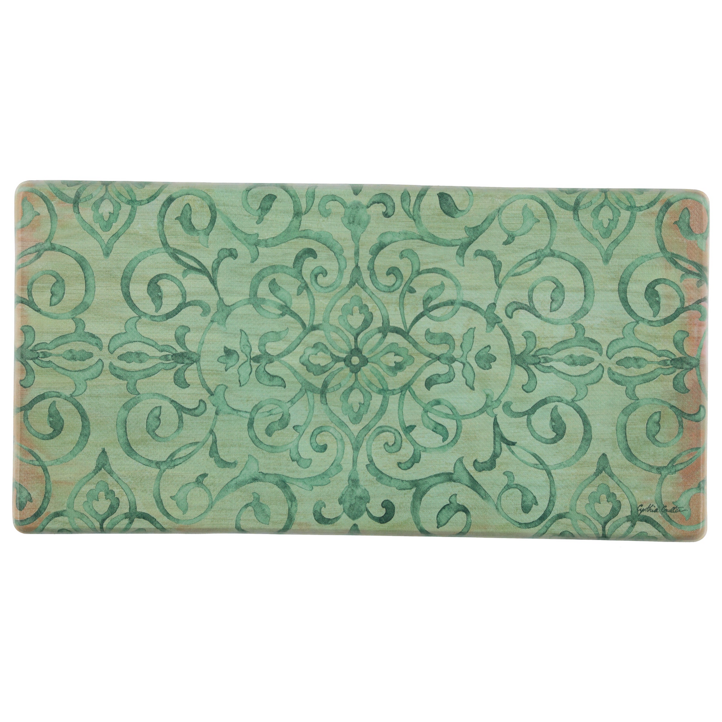 20"x39" Anti-Fatigue Embossed Floor Mat (RUSTIC MEDALLION)