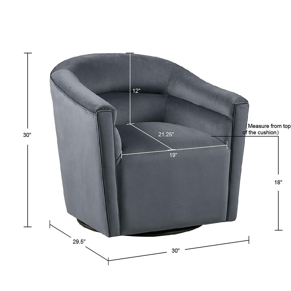 Upholstered Barrel 360 Degree Swivel chair