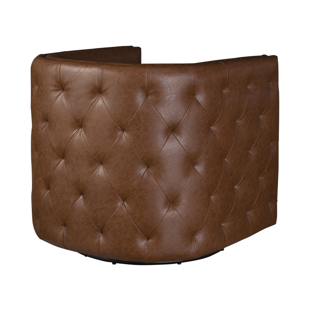 Tufted Barrel Swivel Chair