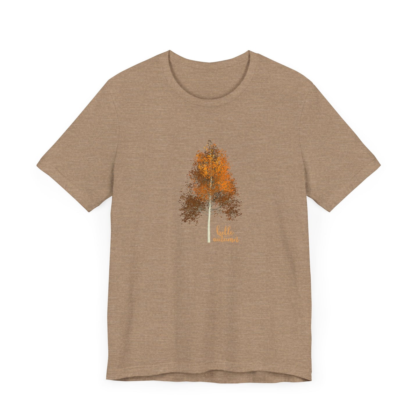 Hello Autumn, Tree Unisex Jersey Short Sleeve Tee