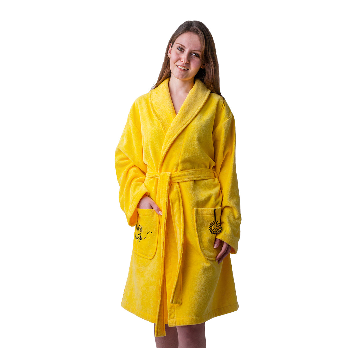 Milk&Moo Buzzy Bee Velvet Mother Bathrobe