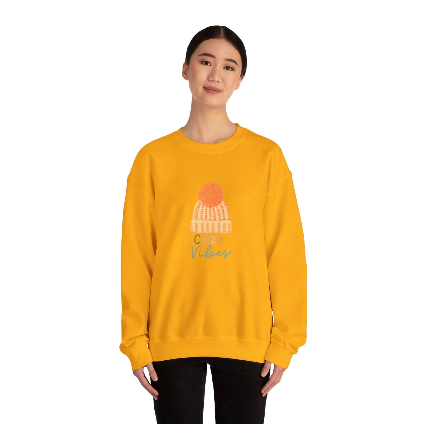 Autumn Beanie Cozy Vibes Unisex Heavy Blend™ Crewneck Sweatshirt