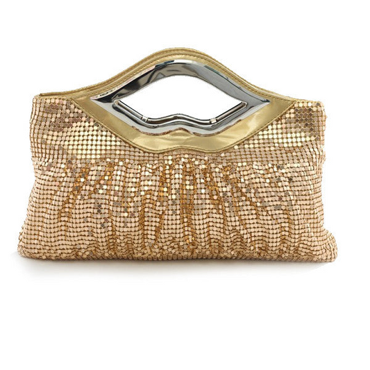 Big Lips Banquet Clutch In 4 Shiny And Matt Colors