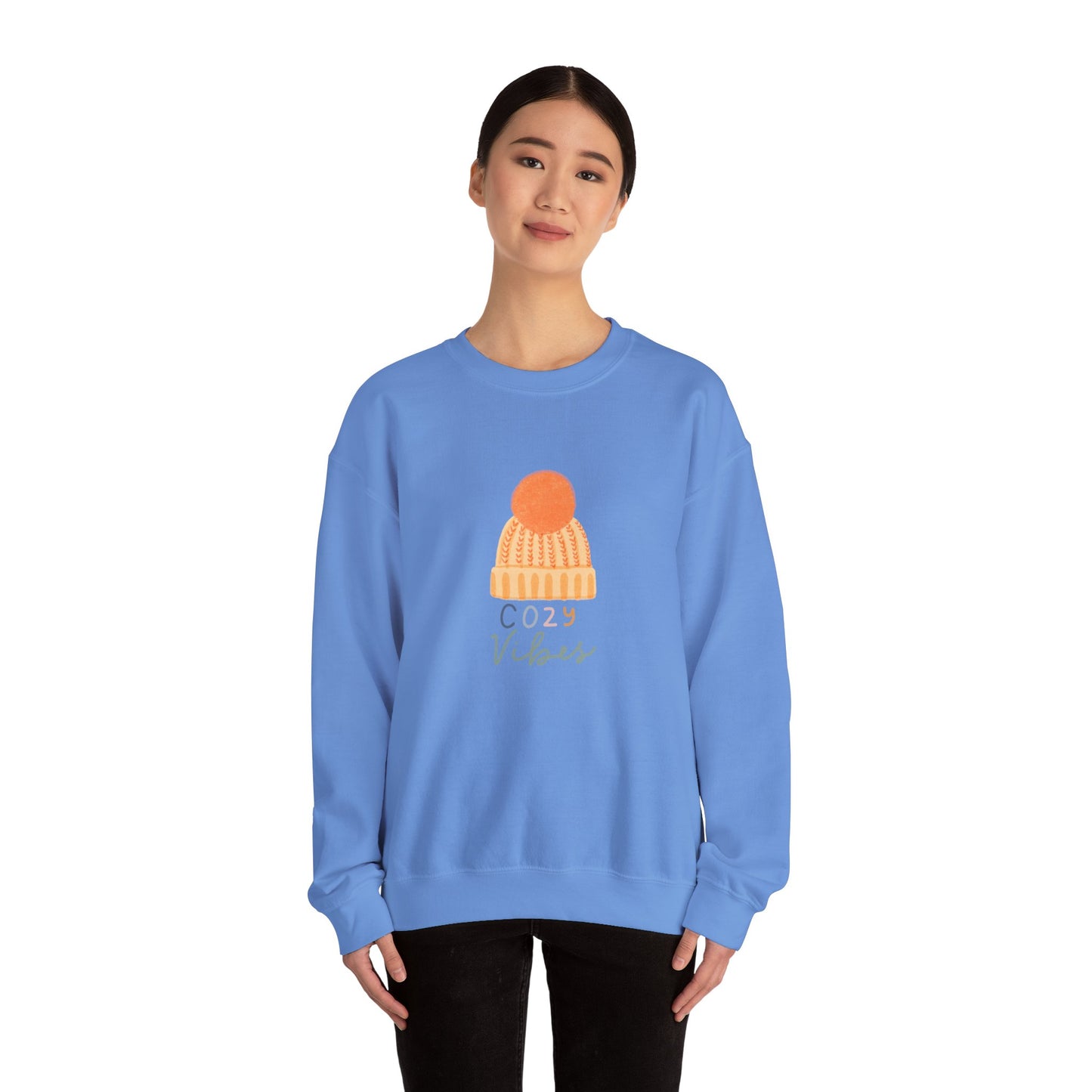 Autumn Beanie Cozy Vibes Unisex Heavy Blend™ Crewneck Sweatshirt