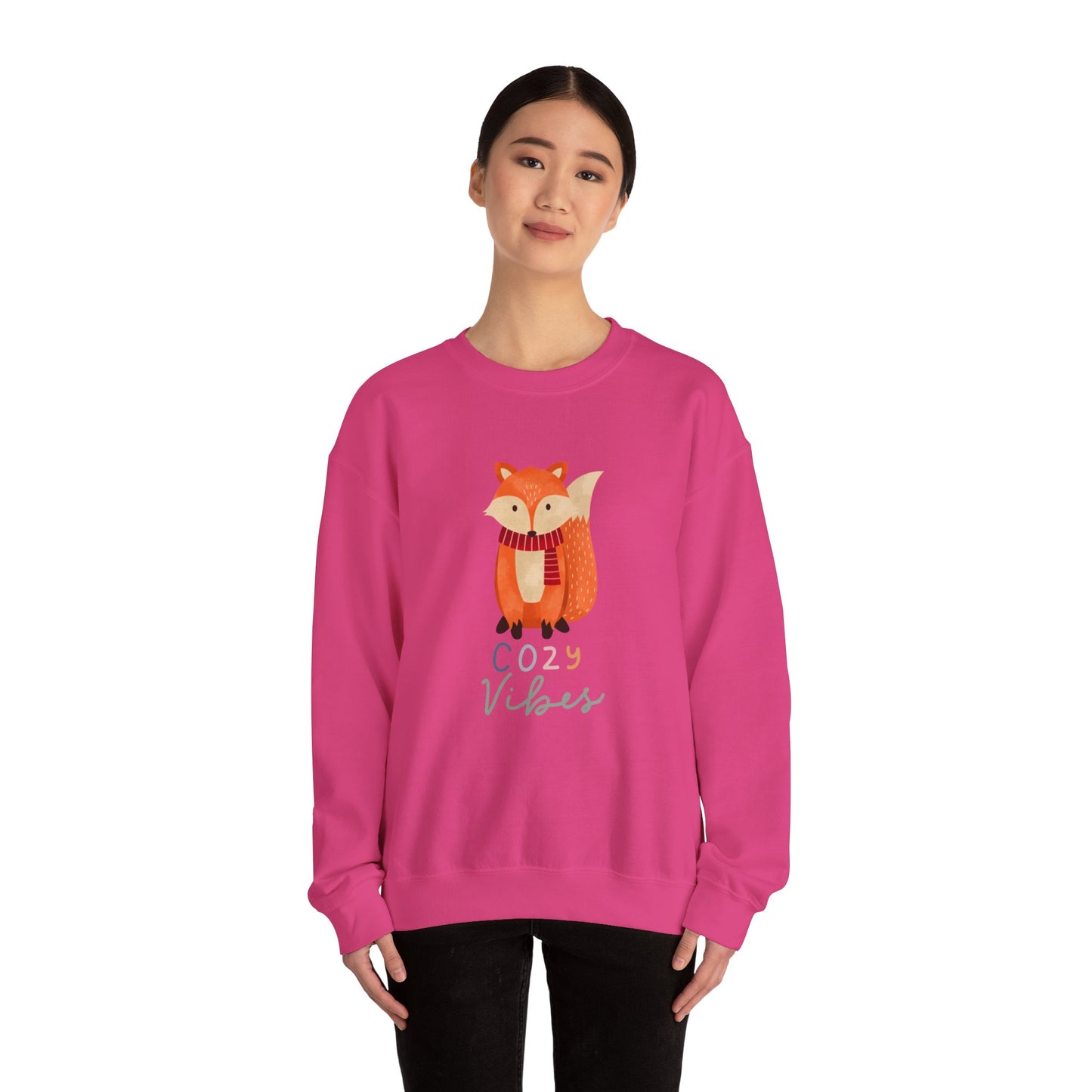 Fox cozy vibes Unisex Heavy Blend™ Crewneck Sweatshirt