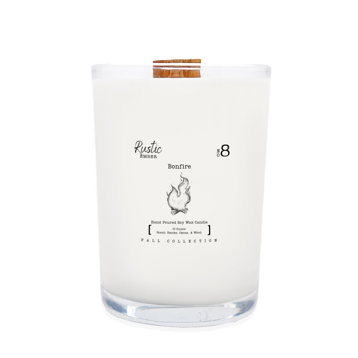 Bonfire | 8 Ounce Candle | Rustic Ember