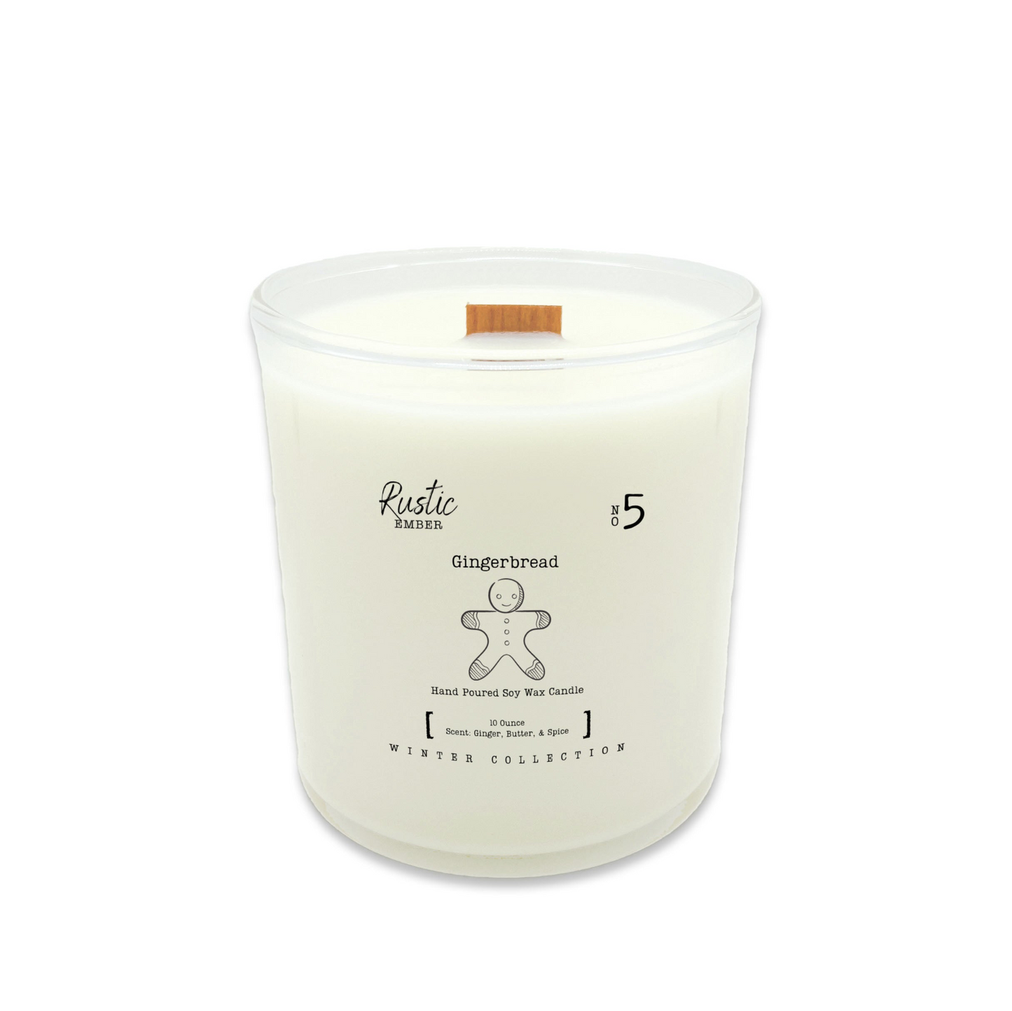 Gingerbread | 10 Ounce Candle | Rustic Ember