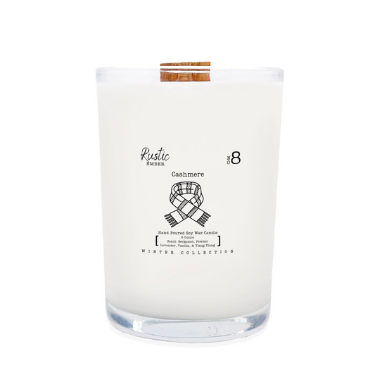 Cashmere | 8 Ounce Candle | Rustic Ember