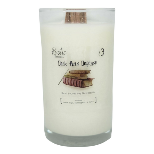 Rustic Ember | Dark Arts Defense | 8 ounce candle