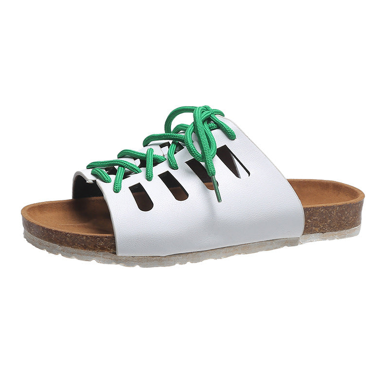 Lace-up Flat Roman Style Sandals