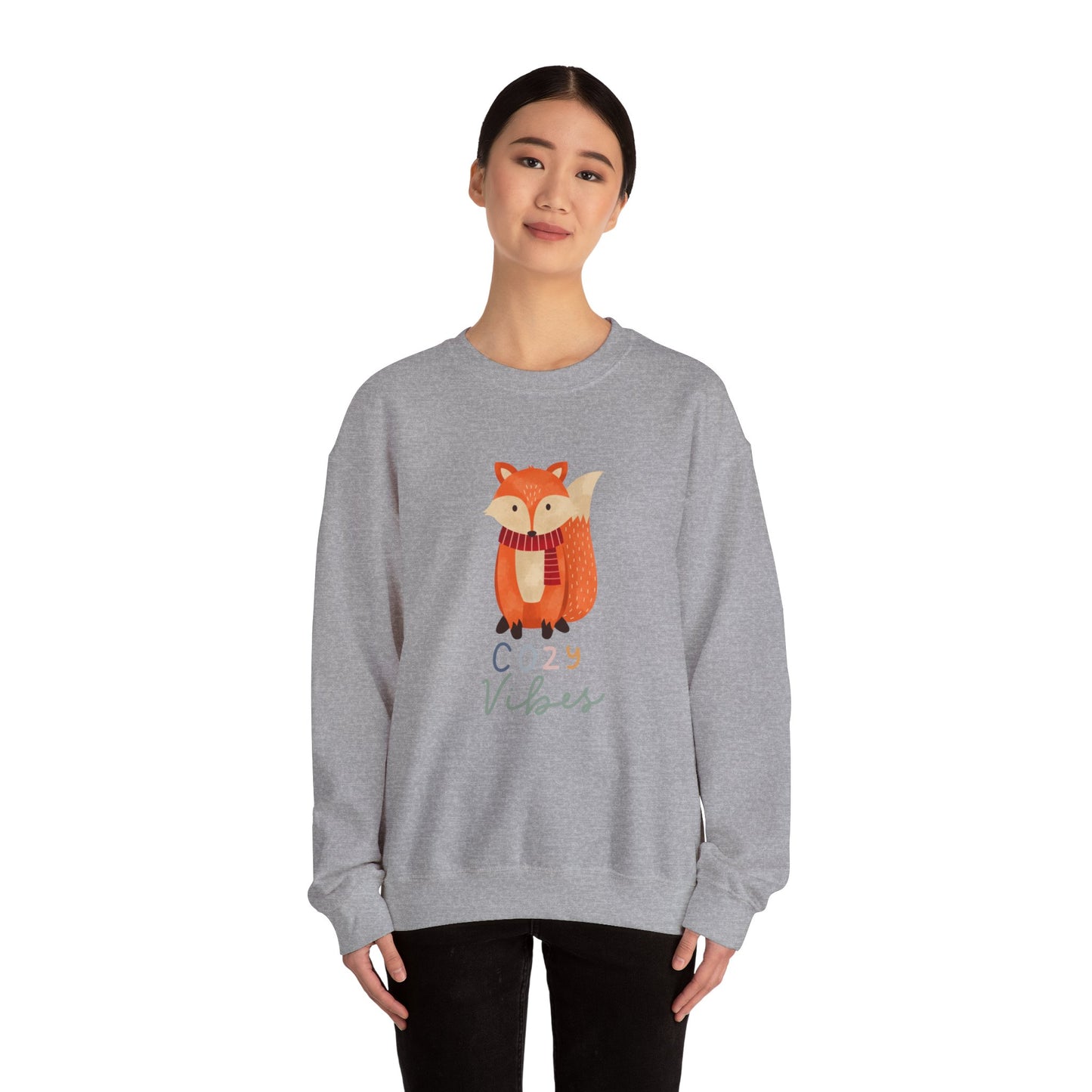 Fox cozy vibes Unisex Heavy Blend™ Crewneck Sweatshirt