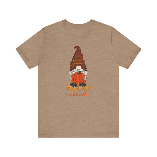 Gnome Pumpkin Season Unisex Jersey Short Sleeve Tee