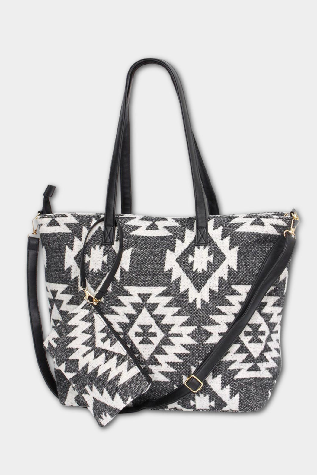 Aztec Print Weekender Tote