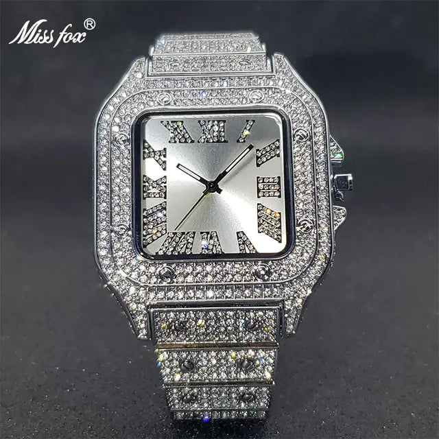 Ice Out Diamond Square Watch